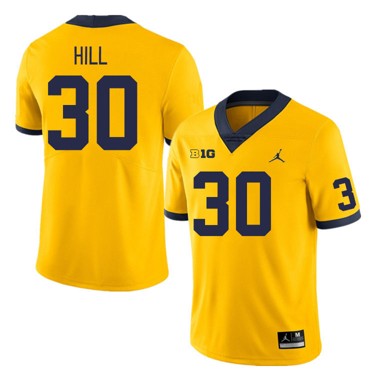 Michigan Wolverines #30 Daxton Hill College Football Jerseys Stitched Sale-Maize